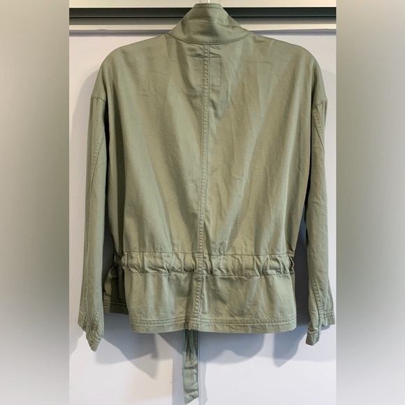 Excellent Condition Madewell "Southlake" Lightweight Peplum Jacket in Sage, Sz S - Picture 4 of 10